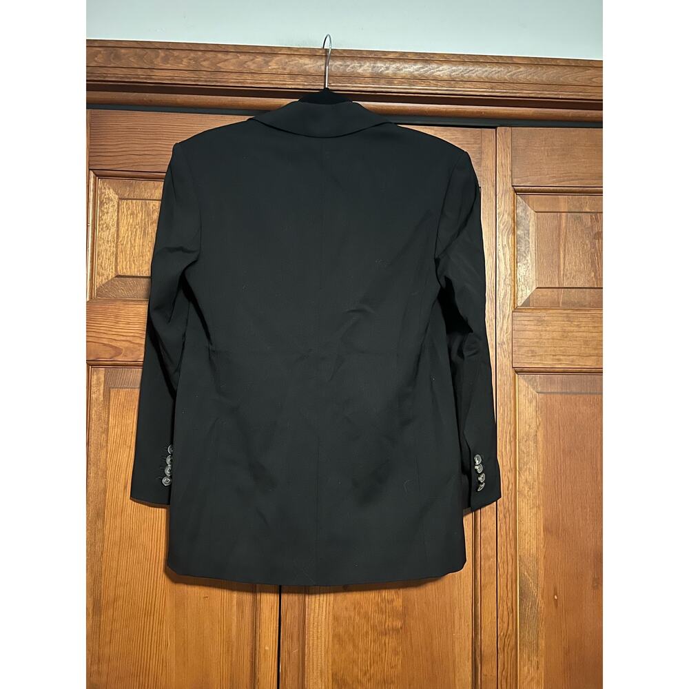 NWT Everlane Women's The ’80s Italian Wool Blazer Jacket Minimalist Black SZ 00 - Picture 4 of 11